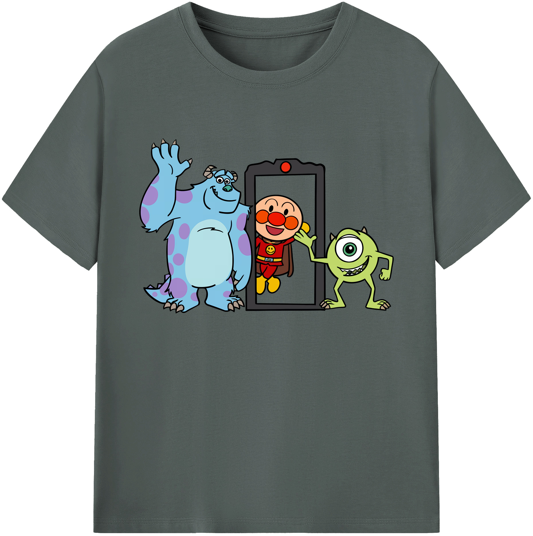 （画像用） アンパンマン Anpanman 綿100％ メンズ半袖Tシャツ｜肌触りやわらか＆通気性
